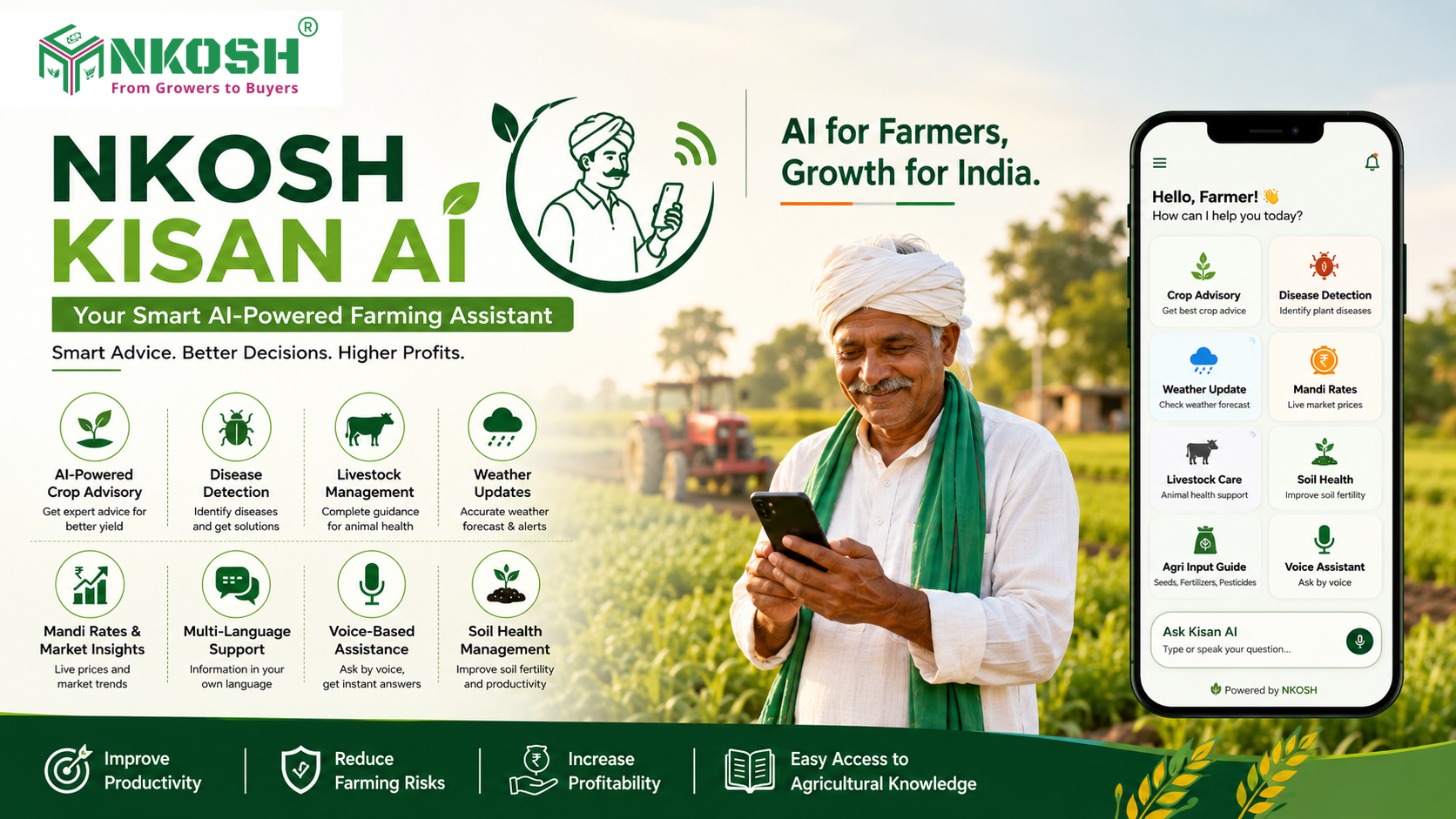 NKOSH Kisan AI: Revolutionizing Agriculture w...